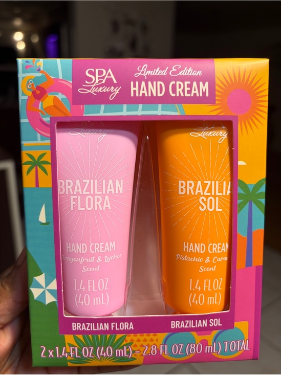 SPA Luxury Other - Brazilian Flora & Brazilian Sol Hand Cream Duo — Pink & Orange